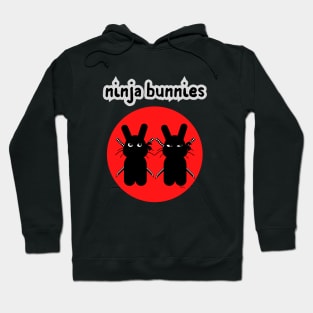 Ninja Bunnies-cute bunnies Hoodie